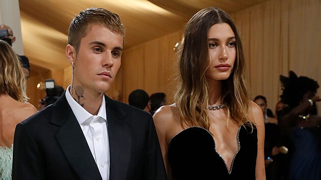 Manel Justin Bieber a Hailey Bieberov na Met Gala (New York, 13. z 2021)