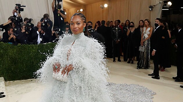 Allyson Felixov na Met Gala (New York, 13. z 2021)