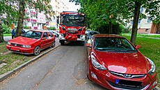 Píklady patného parkování na sídlitích mst v Olomouckém kraji