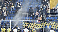 Utkání 8. kola první fotbalové ligy: 1. FC Slovácko - Fastav Zlín. Fanouci...