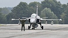 Gripen švédských vzdušných sil na Dnech NATO v Ostravě | na serveru Lidovky.cz | aktuální zprávy