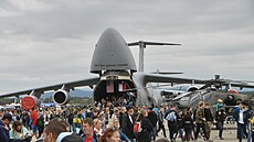 Americký obr C-5M Super Galaxy na Dnech NATO v Ostrav (13. záí 2022)
