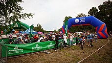 Momentka ze závodu cyklistické série Kolo pro ivot v Plzni.