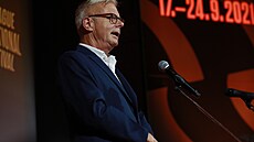 Reisér Stephen Daldry promlouvá na slavnostním zahájení 28. roníku Febiofestu...