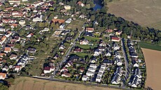 Letecký pohled na Radobyice u Plzn. (8. 9. 2021)