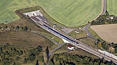 elezniní tunel Kyice - Plze pod vrchem Chlum. (8. 9. 2021)