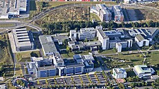 Kampus Západoeské univerzity v Plzni na Zeleném trojúhelníku (8. záí 2021)