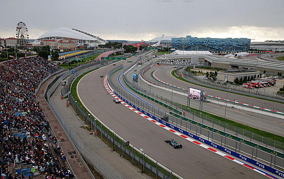 Pohled na závodní areál v Soi.