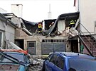 Výbuch neznámé látky poniil dm v Litovli na Olomoucku. (25. záí 2021)