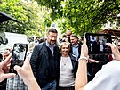 Pedvolební kampa SPD v Plzni zahájena. (18. záí 2021)