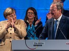 Kandidát Kesanskodemokratické unie (CDU) na nmeckého kanclée Armin Laschet...