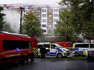 Policisté, hasii a záchranái zasahují ve védském Göteborgu, kde dolo k...