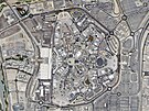 Satelitní snímek výstavit Expo 2020 v Dubaji (8. srpna 2021)