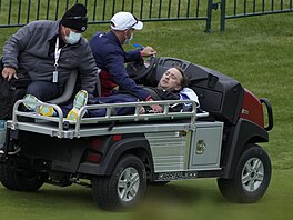 Tom Felton zkolaboval na golfovém turnaji. (Sheboygan, 23. záí 2021)