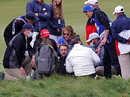 Tom Felton zkolaboval na golfovém turnaji. (Sheboygan, 23. záí 2021)