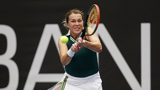 Anastasija Pavljuenkovov na turnaji v Ostrav.