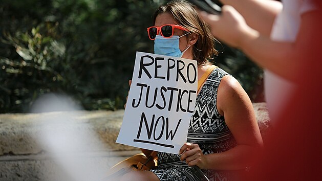 Lid v texaskm Houstonu protestuj proti novmu zkonu o potratech. (5. z 2021)