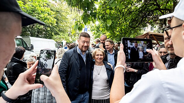 Pedvolebn kampa SPD v Plzni zahjena. (18. z 2021)