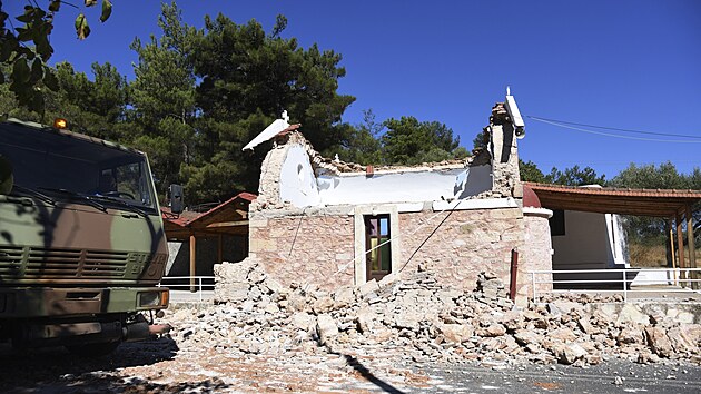 Krétu zasáhlo zemětřesení, jsou hlášeny škody na budovách. (27.září 2021)