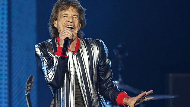 Mick Jaggger z Rolling Stones na zahajovacím koncertu amerického turné No Filter 2021 (27. září 2021)