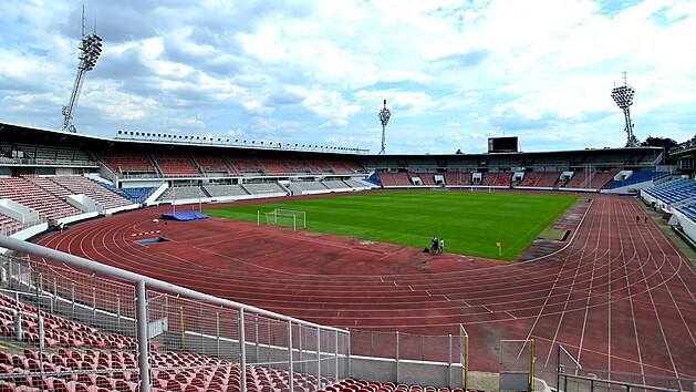 Stadion Evena Roickho v Praze na Strahov.