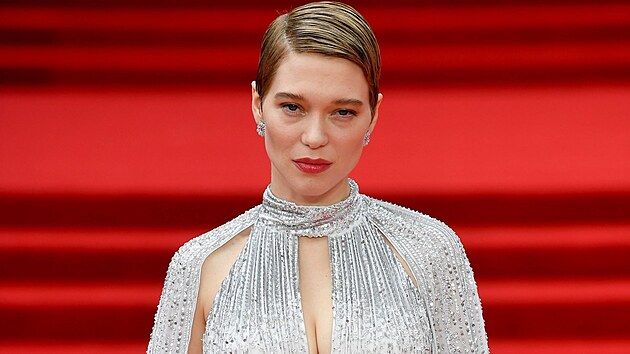 Lea Seydouxov na premie filmu Nen as zemt (Londn, 28. z 2021)