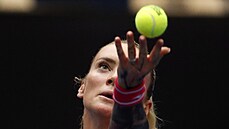 Tereza Martincová v osmifinále turnaje v Ostrav.