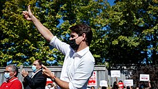 Kanadský premiér Justin Trudeau na volebním meetingu. V Kanadě začaly předčasné... | na serveru Lidovky.cz | aktuální zprávy