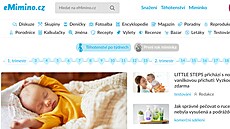 Homepage portálu eMimino.cz