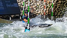 Vodní slalomá� Václav Chaloupka b�hem mistrovství sv�ta v Bratislav�