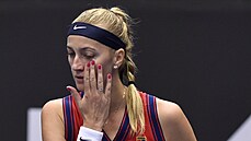 Petra Kvitová prohrává v semifinále Ostrava Open s Estonkou Anett Kontaveitovou.