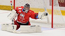 Branká Olomouce Jakub Sedláek v duelu s Libercem.