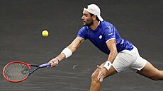 Matteo Berrettini z výbru Evropy bhem Laver Cupu