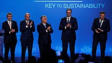 �eský premiér Andrej Babi�, slovinský premiér Janez Jan�a, ma�arský premiér...