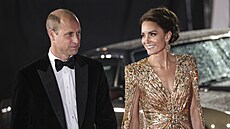 Princ William a vévodkyn Kate na premiée filmu Není as zemít (Londýn, 28....