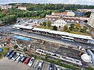 Rekonstrukce centrálního dopravního uzlu MHD u Trnice v Karlových Varech.