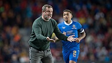 Sparanský trenér Pavel Vrba bhem utkání Evropské ligy proti Rangers.