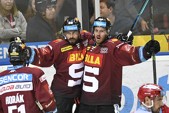 Utkání 11. kola hokejové extraligy: HC Sparta Praha - Mountfield Hradec...