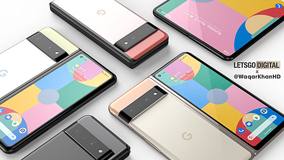 Designový koncept skládacího smartphonu Google Pixel Fold