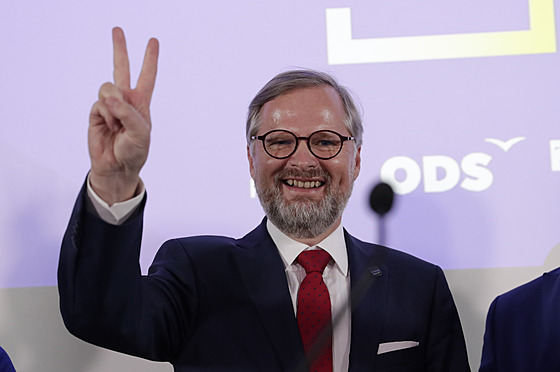 Petr Fiala z koalice SPOLU (9. íjna 2021)