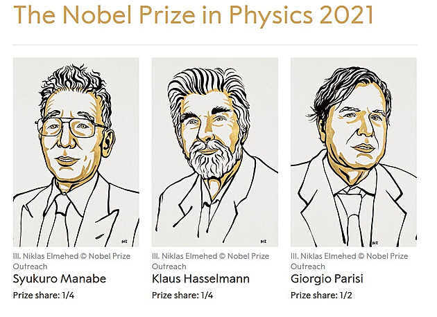 Nobelovu cenu za fyziku získali vědci za studium zdánlivě chaotických jevů
