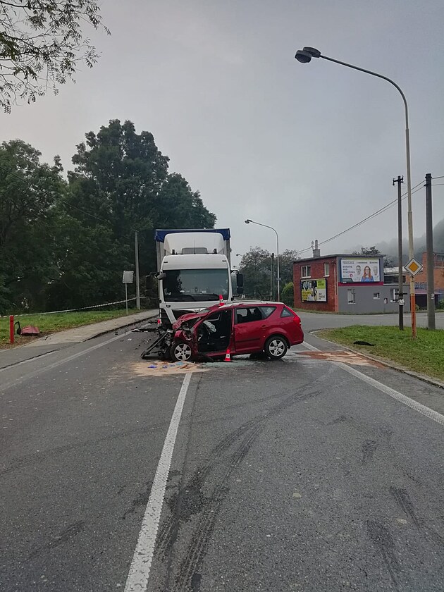 Ped estou hodinou ranní se u Napajedel stala smrtelná dopravní nehoda...