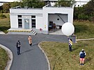 Studenti jesenick� pr�myslovky vypou�t�j� stratosf�rickou sondu.