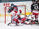 Utkání 12. kola hokejové extraligy: HC Olomouc - HC Ocelái Tinec....