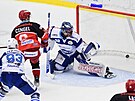 Utkání 12. kola hokejové extraligy: Mountfield Hradec Králové - HC Kometa Brno....
