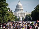 Pochod za enská práva na potrat ve Washingtonu. (2. íjna 2021)