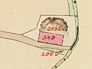Cihelna na map stabilnho katastru 1838.