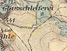 Oputn parcela na mapovn z roku 1877.