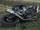 Motork nepeil stet s dodvkou u Chyavy na Berounsku. (3.10.2021)