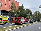 Nehoda v Jeremenkov ulici v Praze 4. (7.10.2021)